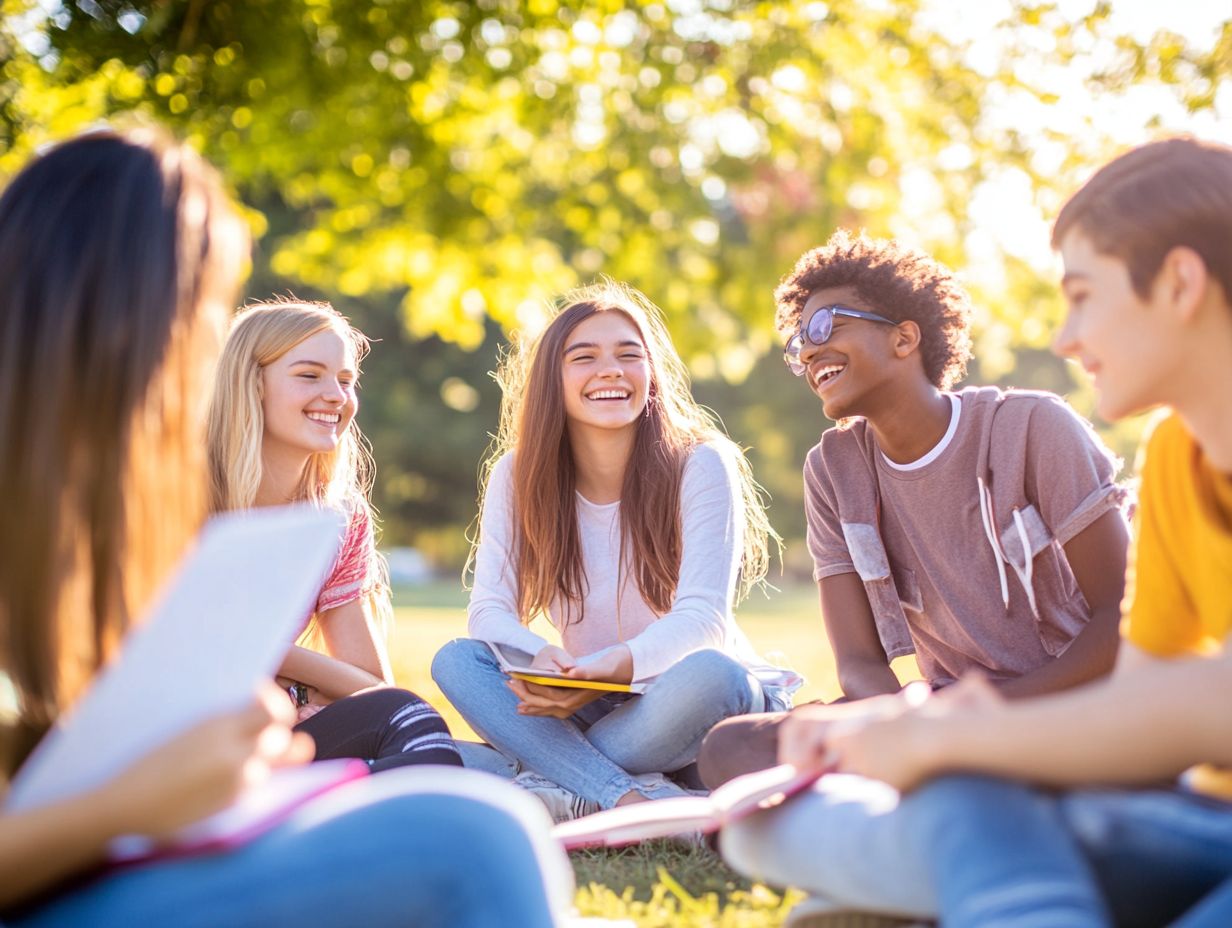 Teens facing common challenges such as anxiety, stress, and bullying