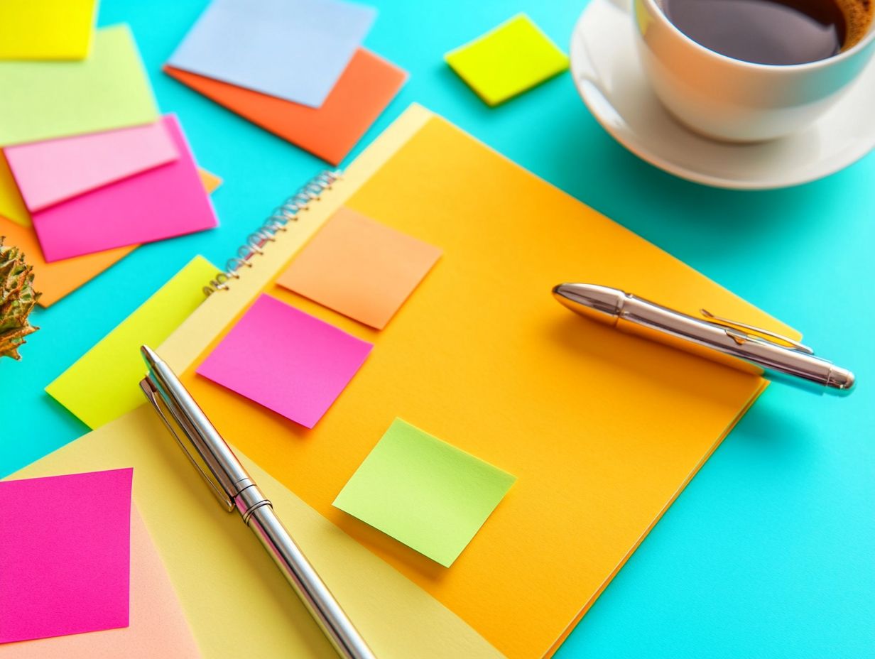 Colorful infographic of unique to-do list ideas