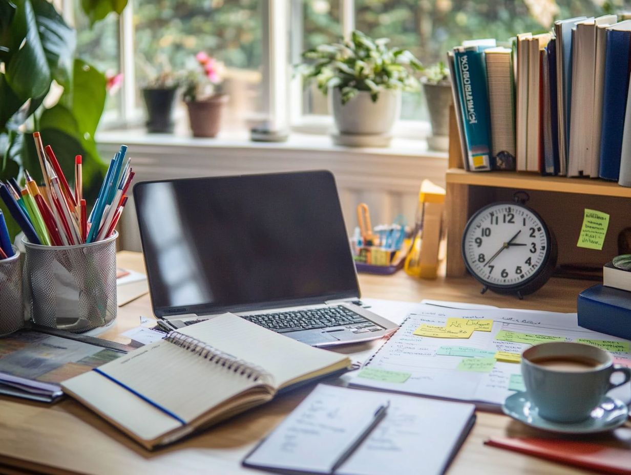 A student overcoming procrastination with effective time management strategies.