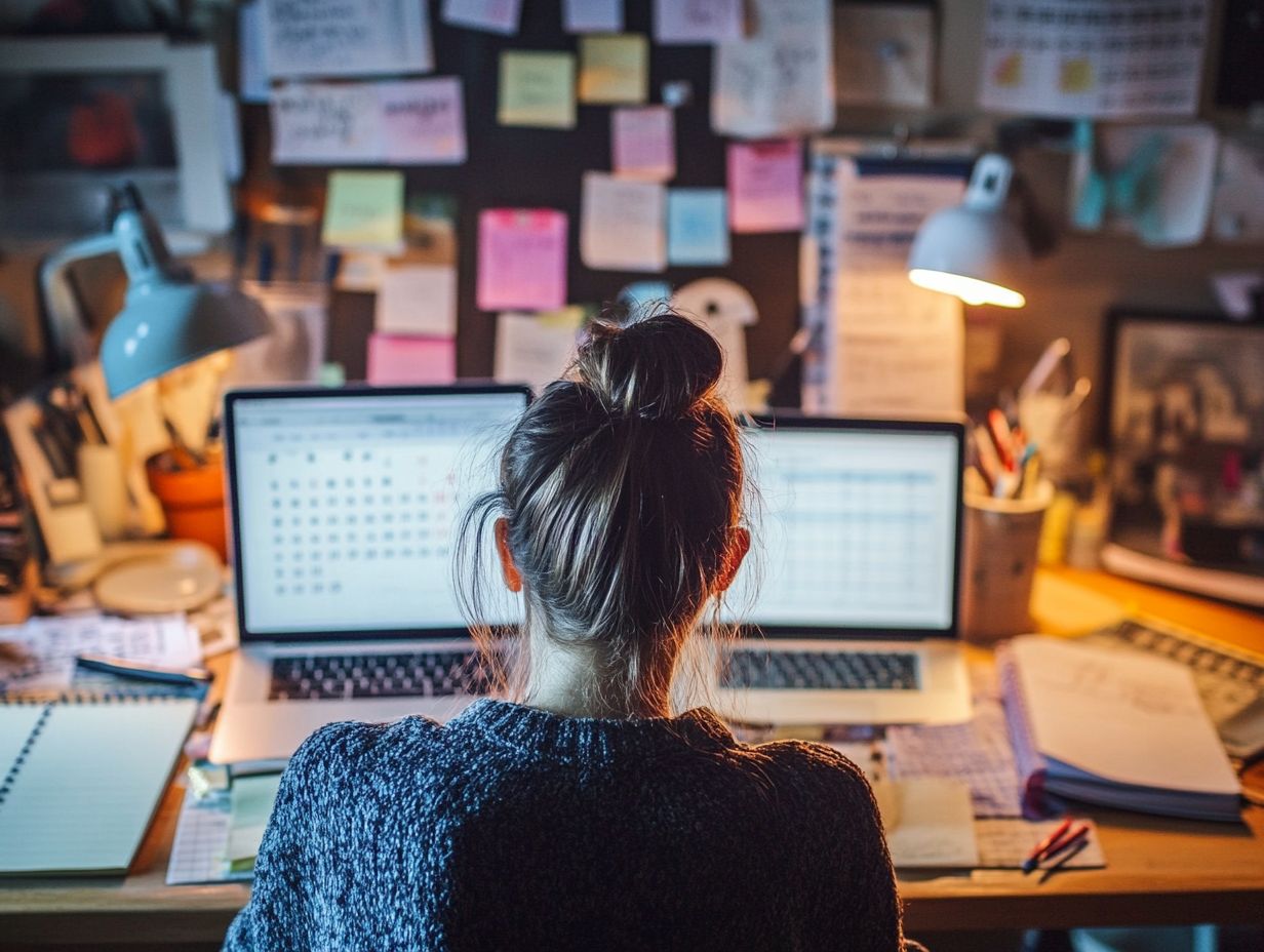 A woman organizing her tasks to build a prioritization mindset.