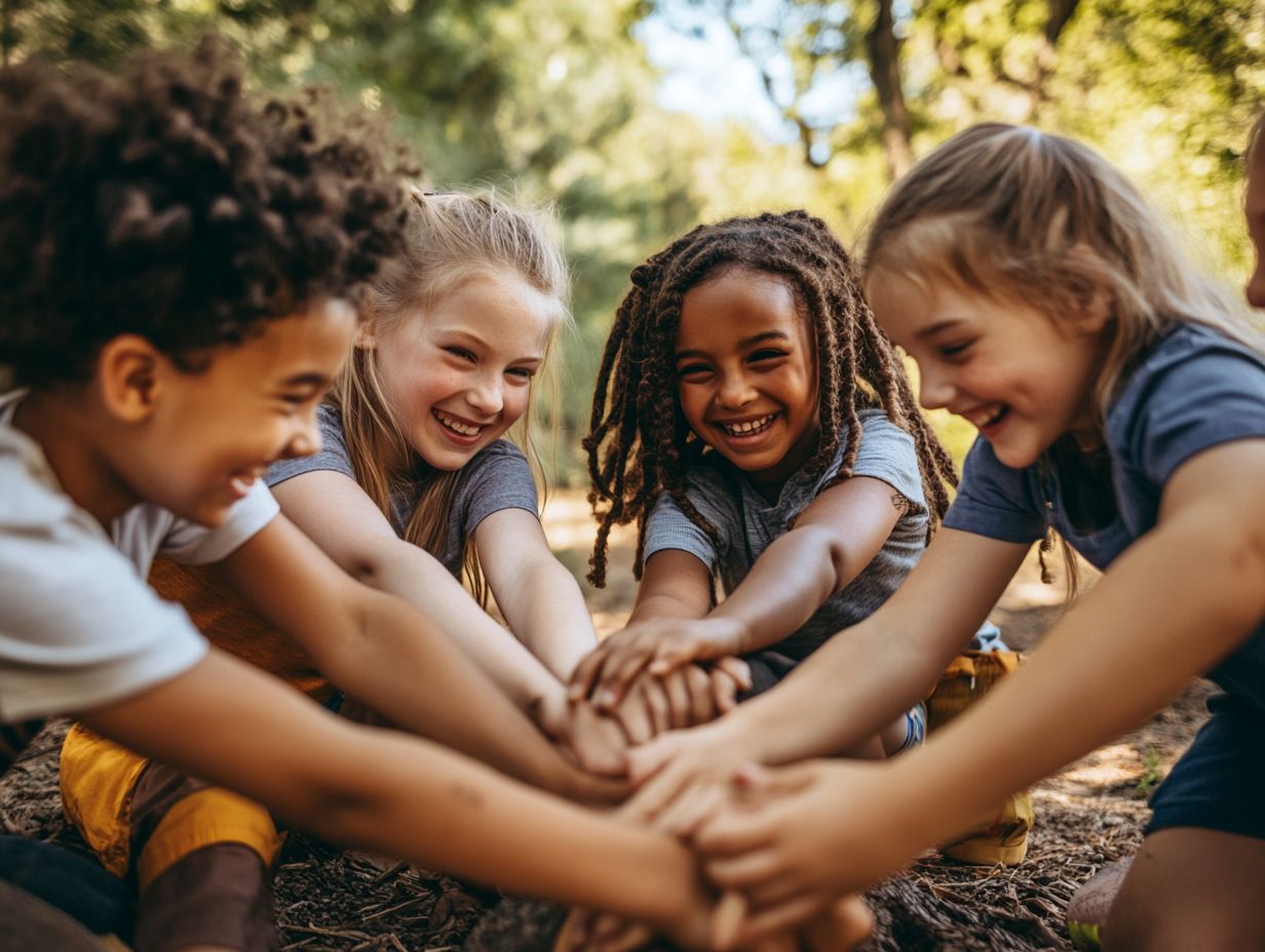 Image depicting children engaging in resilience-building activities