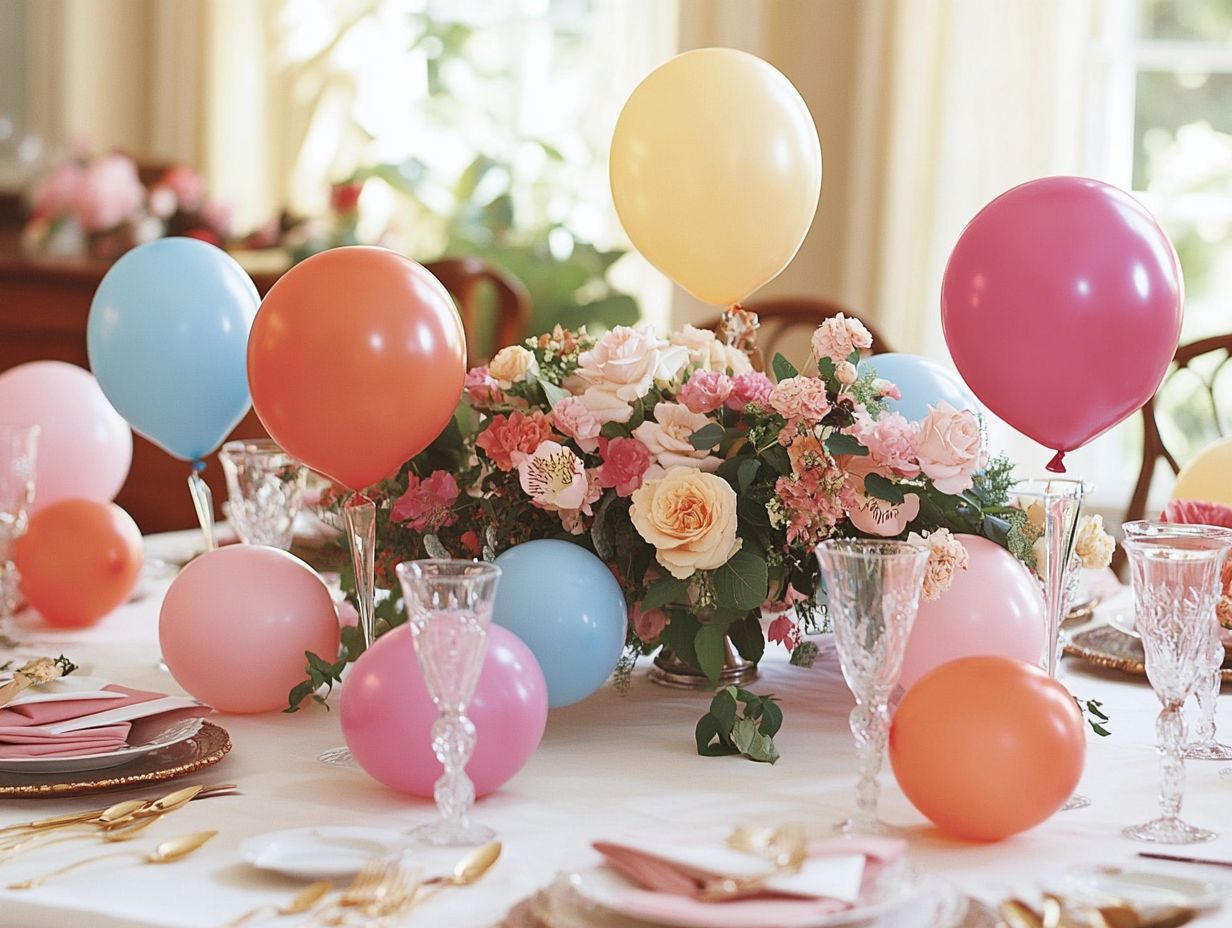 A beautifully decorated celebration highlighting personalized details.