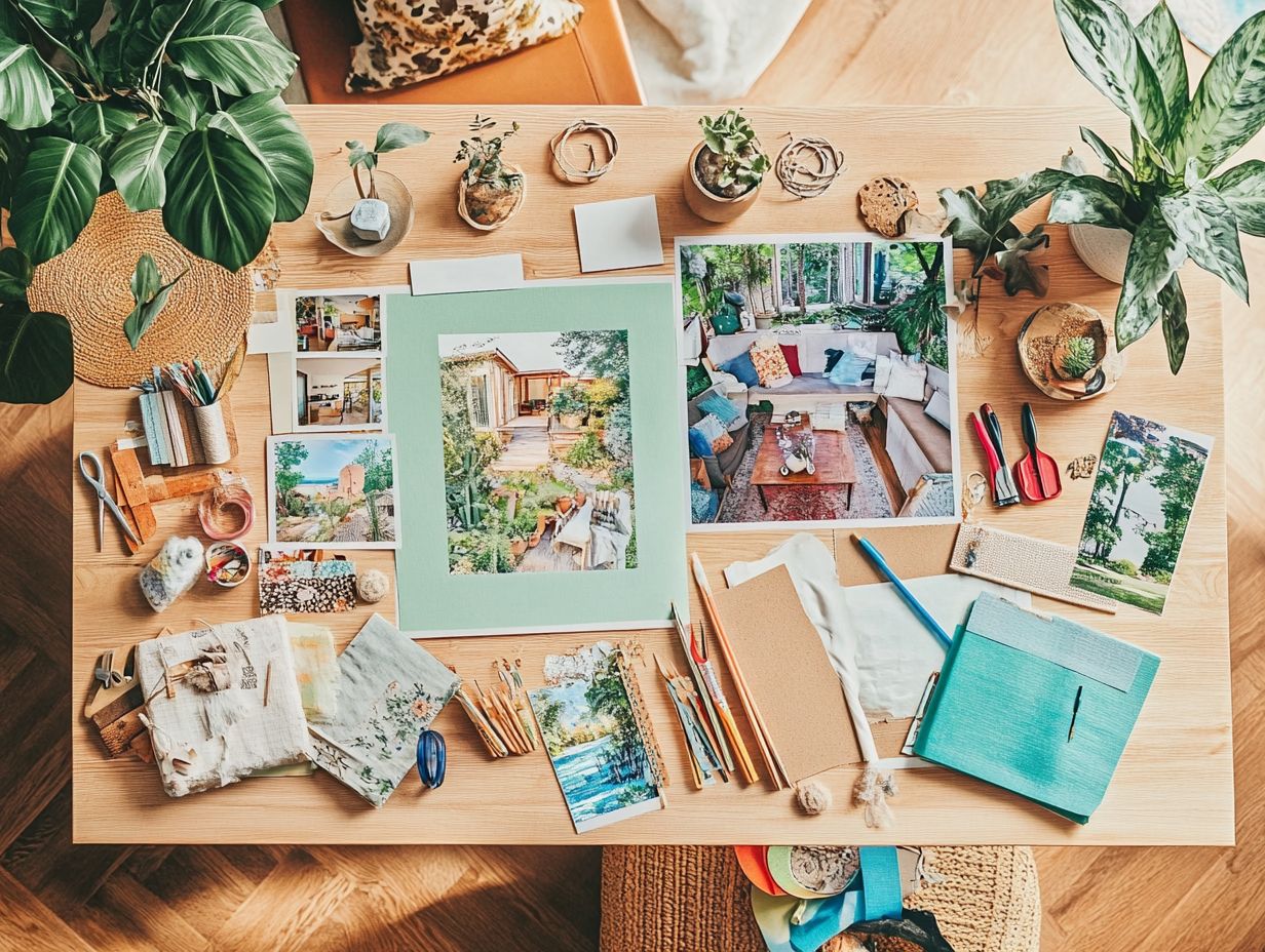 Visual representation of key takeaways for crafting a vision board for your dream home.