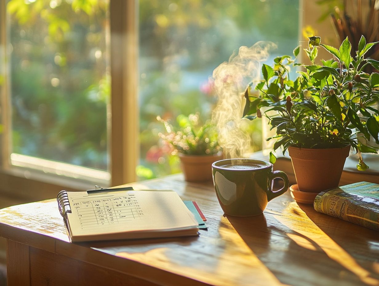 What is the benefit of creating a morning routine with a to-do list?