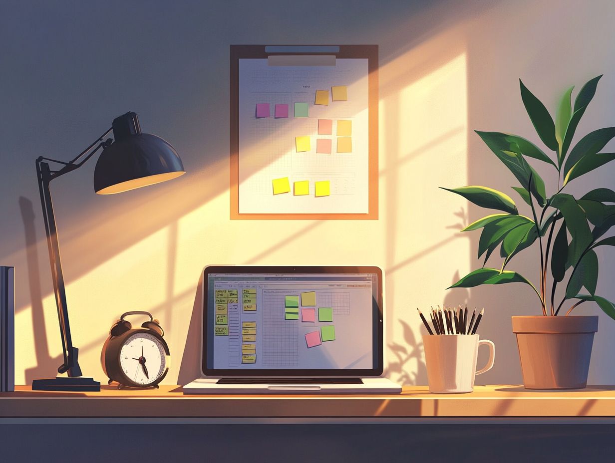 Illustration of a personalized time management plan for remote workers