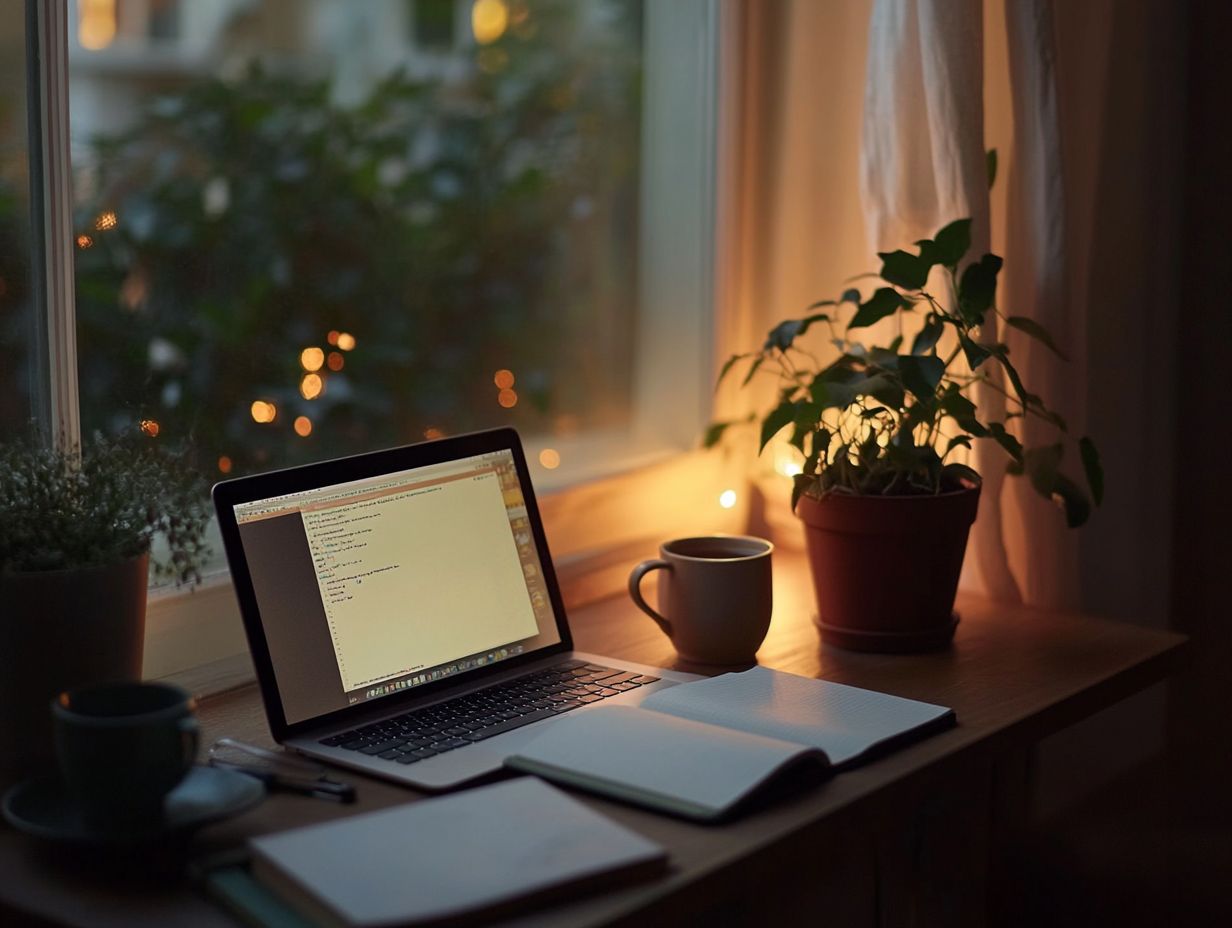 A person practicing self-care in a serene environment