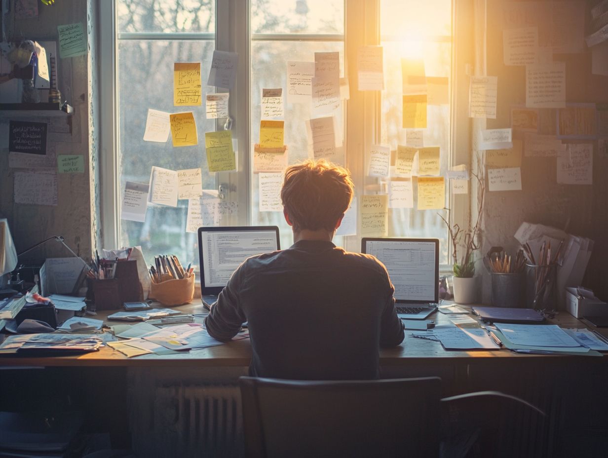 A person practicing mindfulness to enhance focus and productivity.