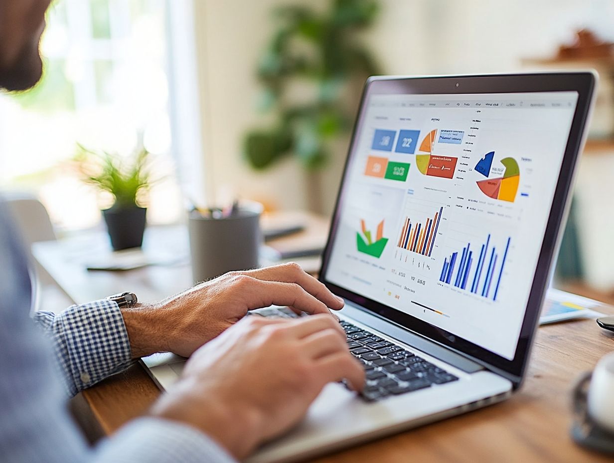 Visual representation of data collection and analysis for productivity insights