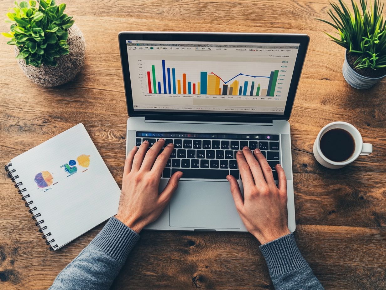 An infographic depicting different types of data to track for goal setting.