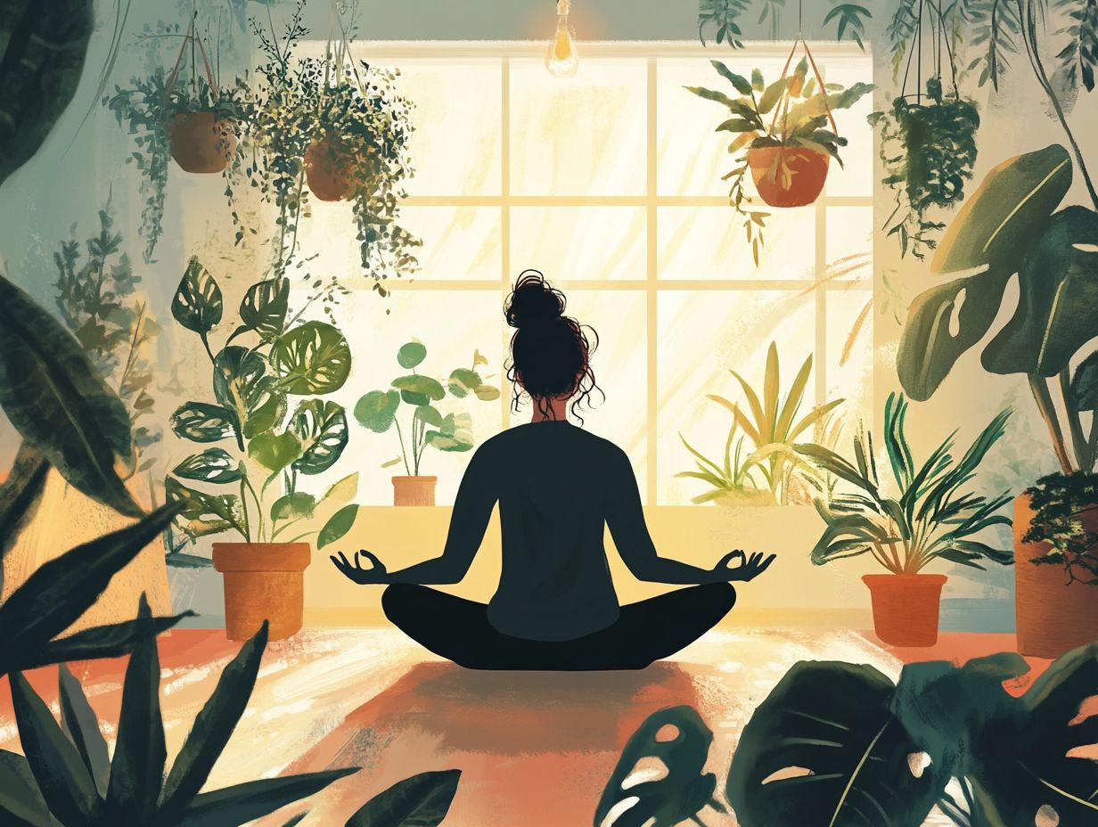 A serene setting for meditation practice