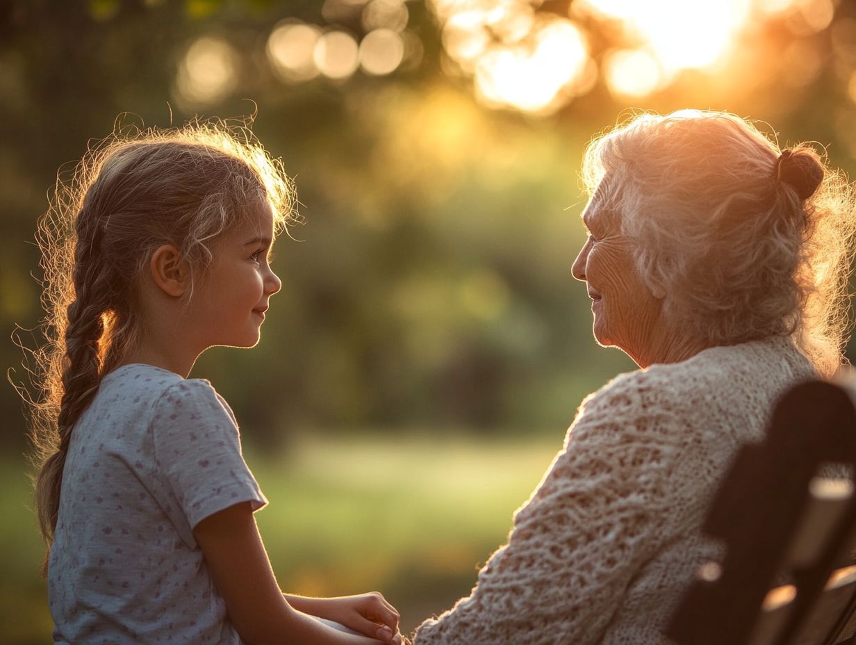 Illustration explaining the intergenerational transmission of resilience.