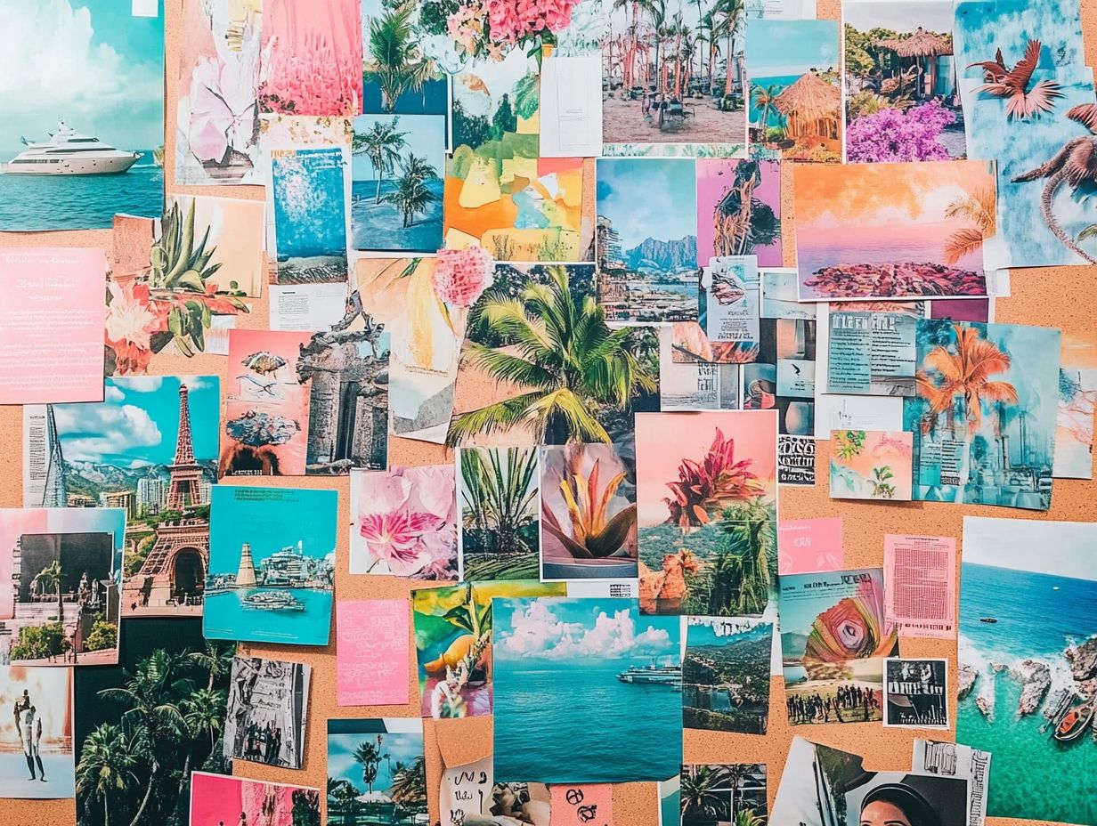 What is a vision board collage?