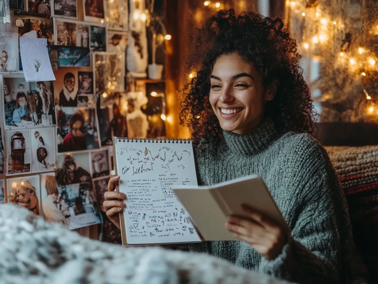 A colorful and inspiring vision board showcasing dreams and goals.