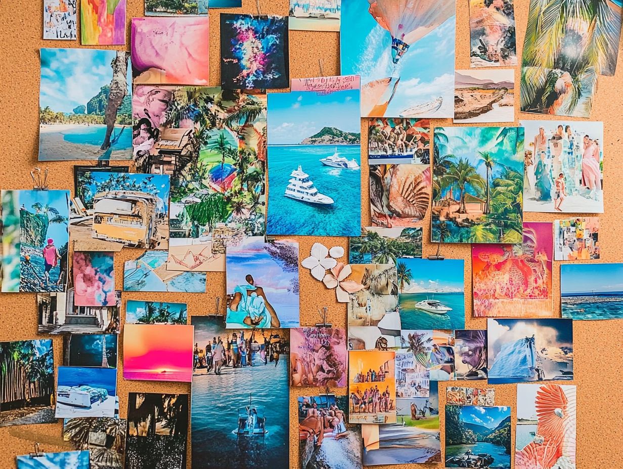 An illustrative guide to vision boards as tools for self-discovery.