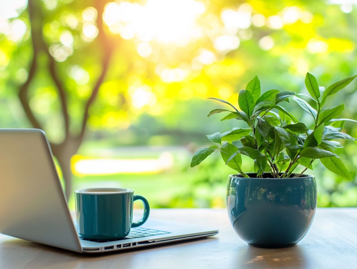 A visual representation of strategies for achieving work-life balance, showcasing various activities and practices that enhance well-being and productivity.